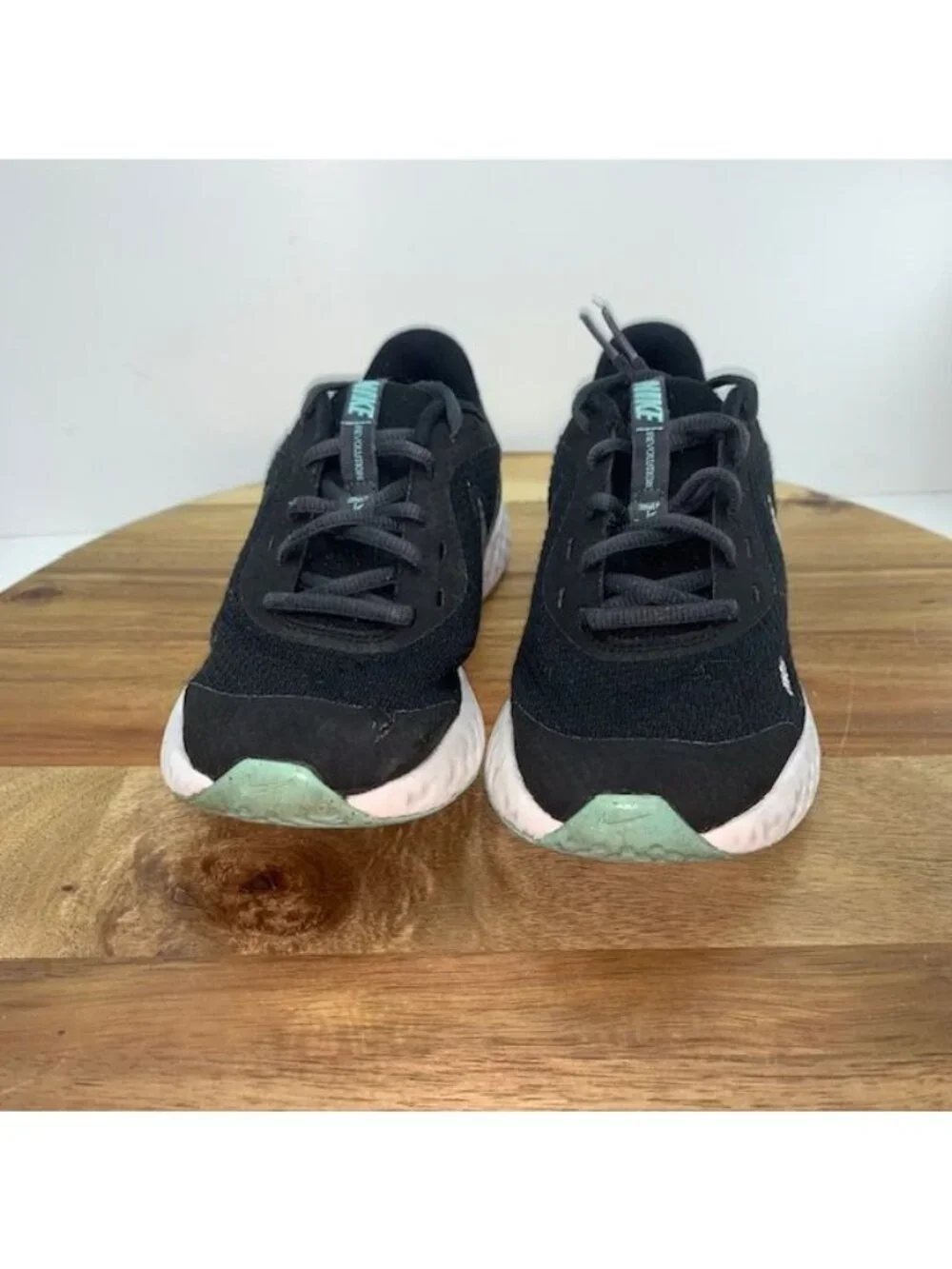 Nike Revolution 5 BQ5688-001 Black Girls Running Shoes 3.5Y